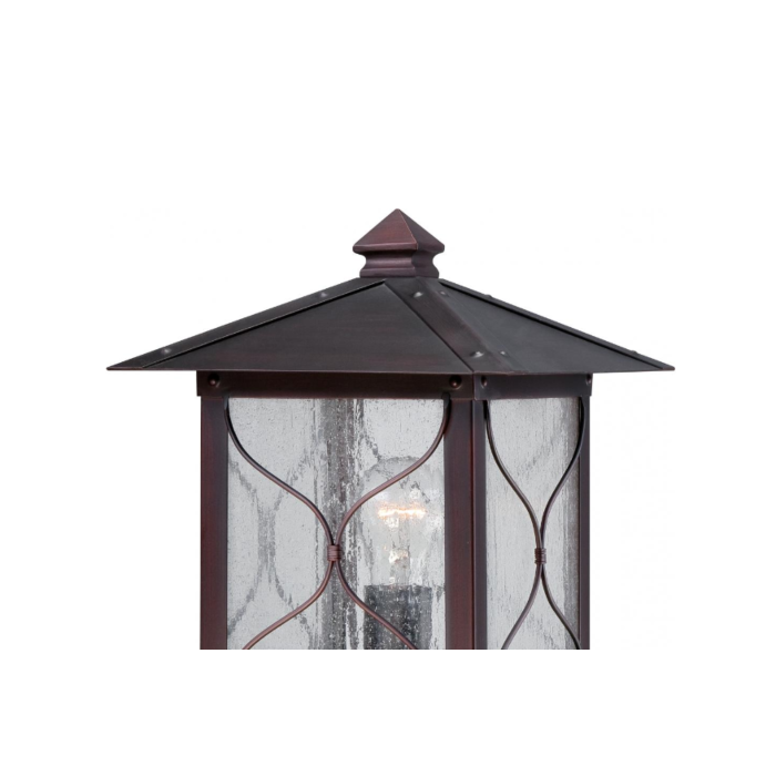 Nuvo 60-5615 Vega - 1 Light - Post Lantern with Clear Seed Glass - Classic Bronze Finish