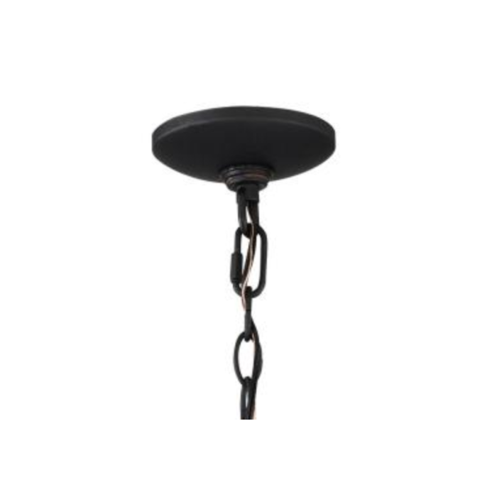 Nuvo 60-5759 Raiden Collection Outdoor 14.5 inch Hanging Light; Matte Black Finish with Clear Seedy Glass