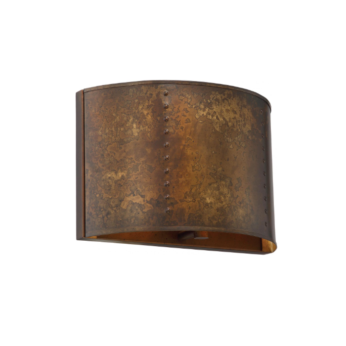 Nuvo 60-5891 Kettle - 1 Light Wall Sconce - Weathered Brass Finish