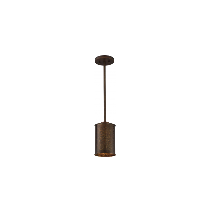 Nuvo 60-5892 Kettle - 1 Light Mini Pendant - Weathered Brass Finish