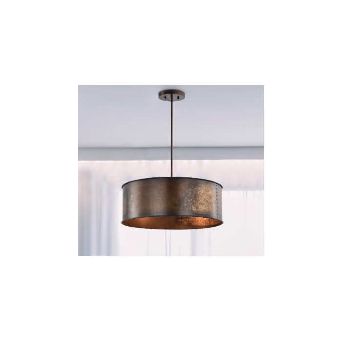 Nuvo 60-5894 Kettle - 4 Light Pendant - Weathered Brass Finish