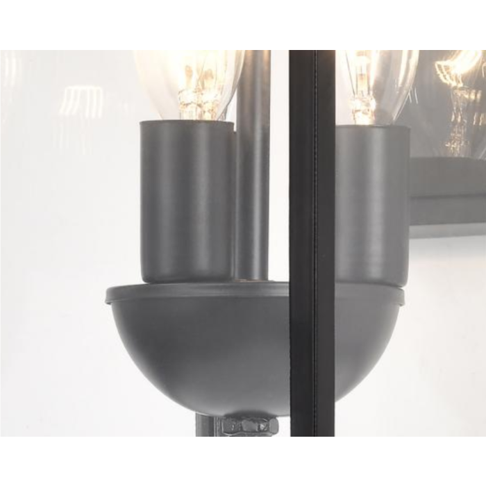Nuvo 60-5934 Jamesport Collection Outdoor 11 inch Wall Lantern; Matte Black with Clear Glass