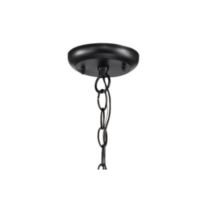 Nuvo 60-5958 Stillwell Collection Outdoor 14 inch Hanging Light; Matte Black Finish with Clear Water Glass