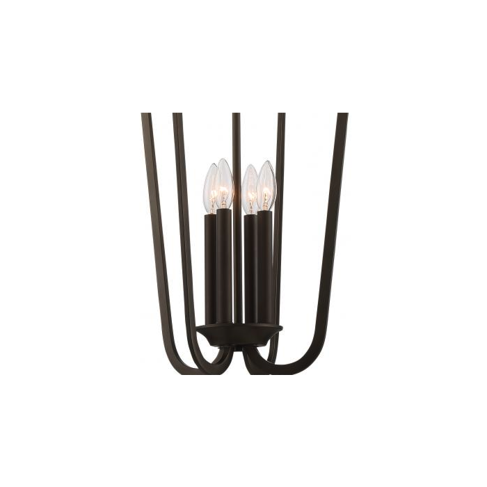 Nuvo 60-5976 Laguna - 4 Light Cage Pendant - Forest Bronze Finish