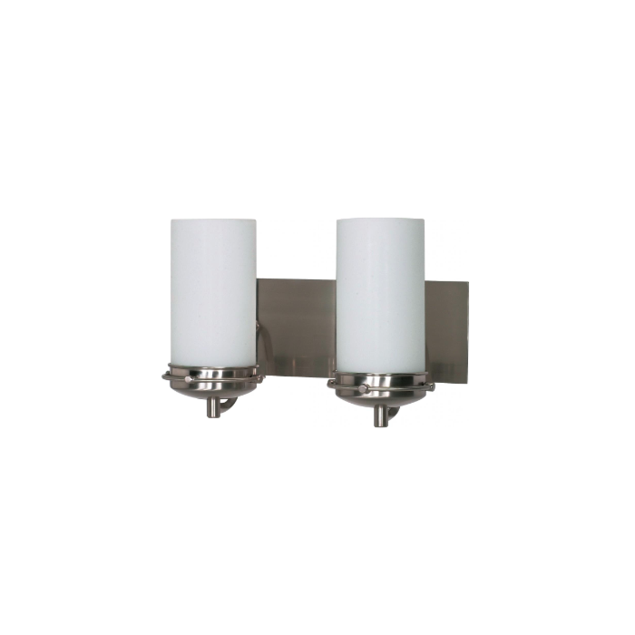 Nuvo 60-612 Polaris - 2 Light Vanity with Satin Frosted Glass - Brushed Nickel Finish
