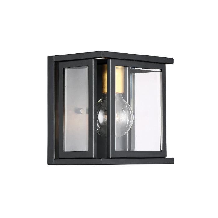Nuvo 60-6411 Payne - 1 Light Wall Scone with Clear Beveled Glass - Midnight Bronze Finish  