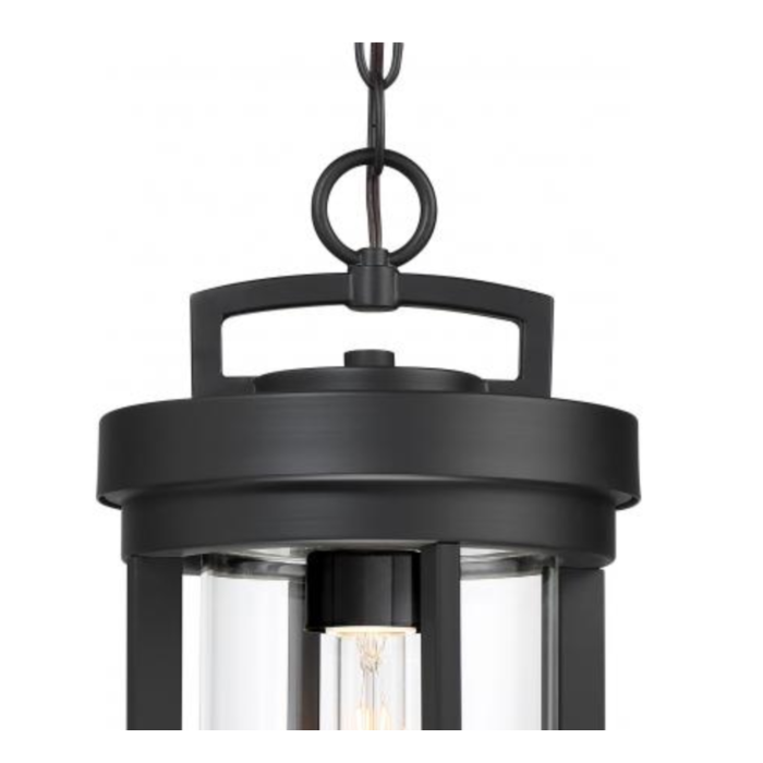 Nuvo 60-6504 Huron - 1 Light Hanging Lantern with Clear Glass - Aged Bronze Finish