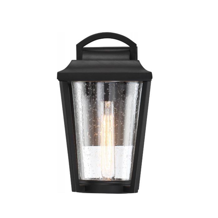 Nuvo 60-6512 Lakeview - 1 Light Small Wall Lantern with Clear Seed Glass - Aged Bronze Finish