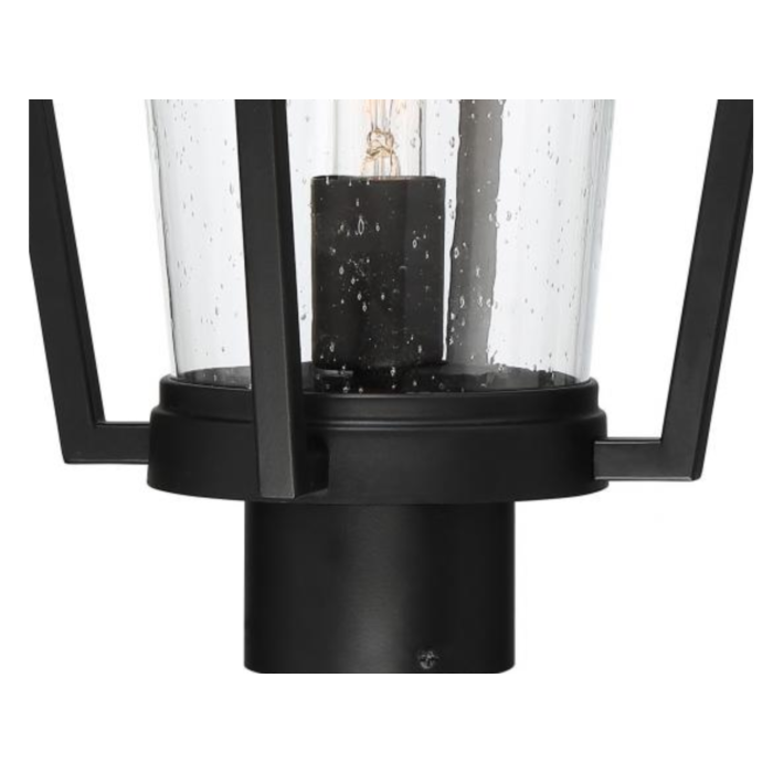 Nuvo 60-6513 Lakeview - 1 Light Post Lantern with Clear Seed Glass - Aged Bronze Finish