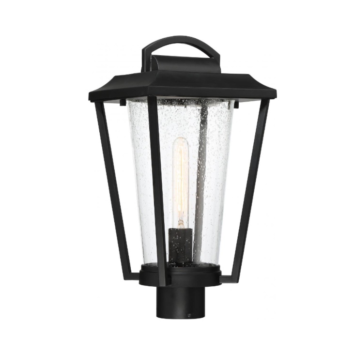 Nuvo 60-6513 Lakeview - 1 Light Post Lantern with Clear Seed Glass - Aged Bronze Finish
