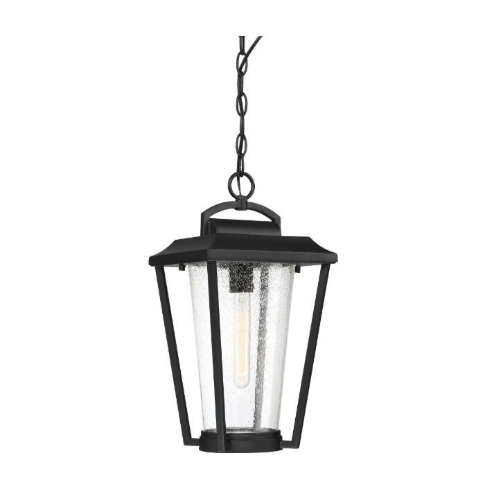 Nuvo 60-6514 Lakeview - 1 Light Hanging Lantern with Clear Seed Glass - Aged Bronze Finish