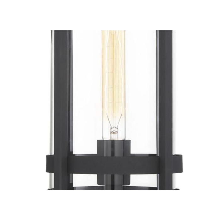 Nuvo 60-6575 Tofino - 1 Light Post Lantern - Clear Glass - Textured Black Finish