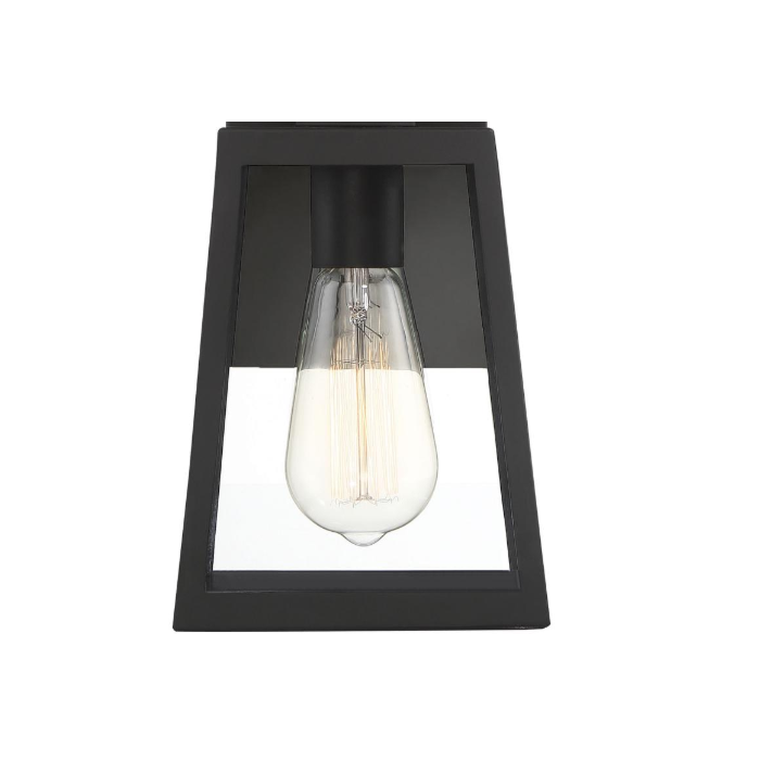 Nuvo 60-6581 Halifax - 1 Light Small Wall Lantern - with Clear Glass - Matte Black Finish