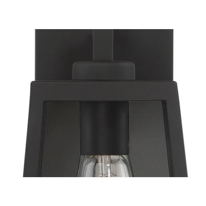 Nuvo 60-6581 Halifax - 1 Light Small Wall Lantern - with Clear Glass - Matte Black Finish