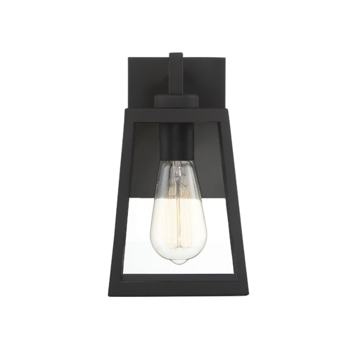Nuvo 60-6581 Halifax - 1 Light Small Wall Lantern - with Clear Glass - Matte Black Finish