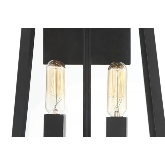 Nuvo 60-6582 Halifax - 2 Light Medium Wall Lantern - with Clear Glass - Matte Black Finish