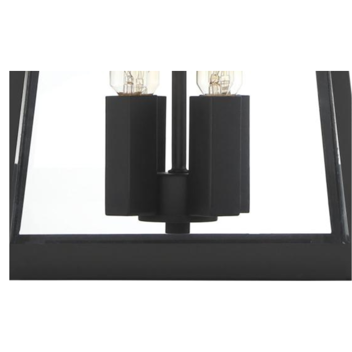 Nuvo 60-6583 Halifax - 4 Light Large Wall Lantern - with Clear Glass - Matte Black Finish