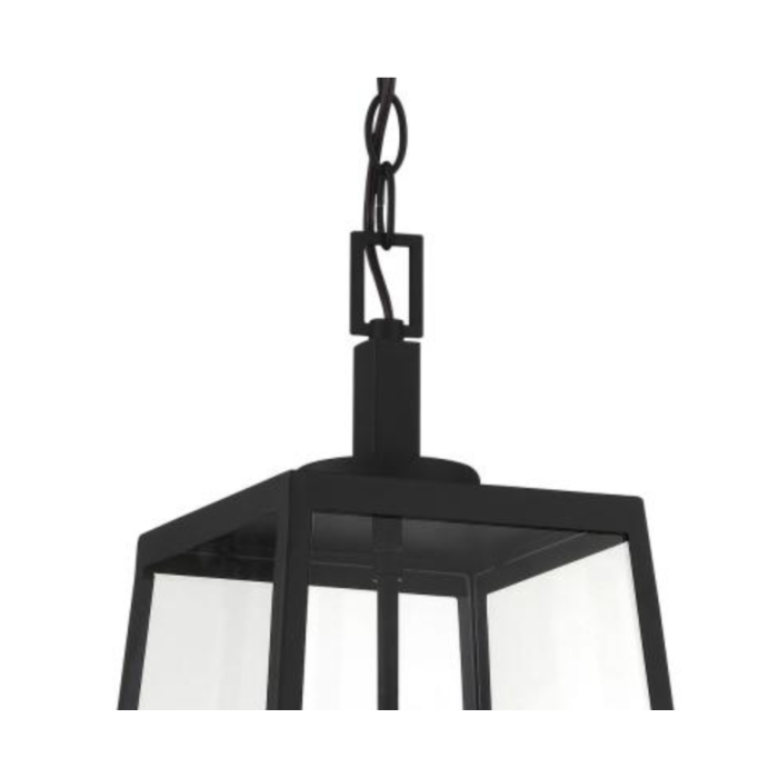 Nuvo 60-6584 Halifax - 4 Light Hanging Lantern - with Clear Glass - Matte Black Finish