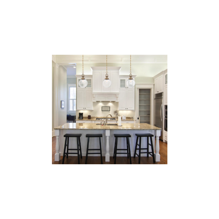 Nuvo 60-6671 Skyloft- 1 Light Pendant - with Clear Glass - Burnished Brass Finish
