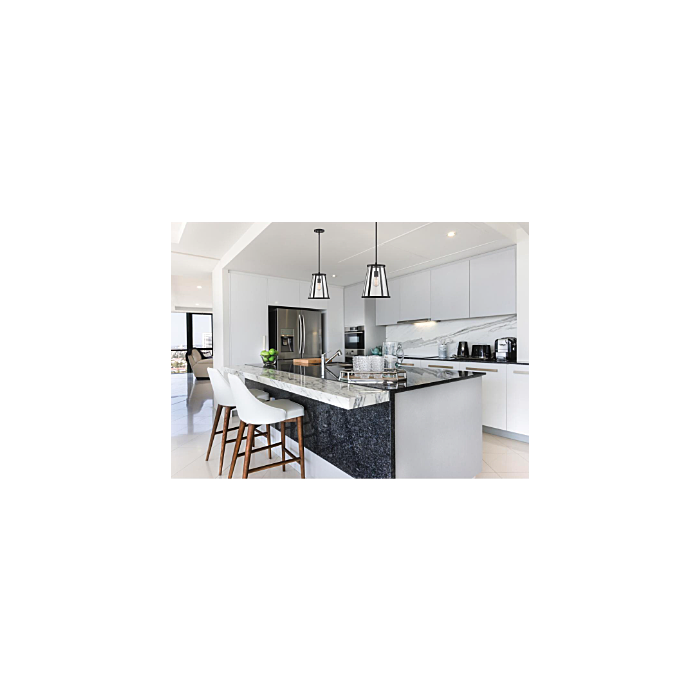 Nuvo 60-6699 Bruge - 1 Light Pendant - with Clear Glass - Matte Black Finish