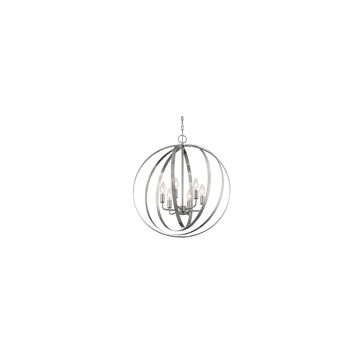 Nuvo 60-7048 Pendleton - 6 Light Pendant with- Brushed Nickel Finish