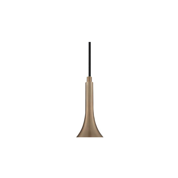 Nuvo 60-7076 Bellcap - 1 Light Pendant with- Burnished Brass Finish