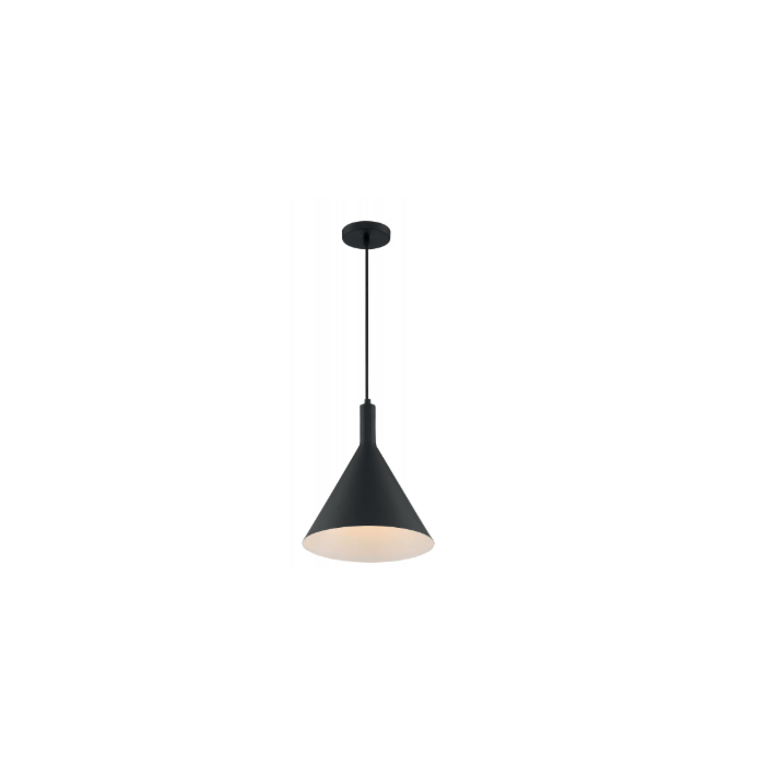 Nuvo 60-7128 Lightcap - 1 Light Pendant with- Matte Black Finish