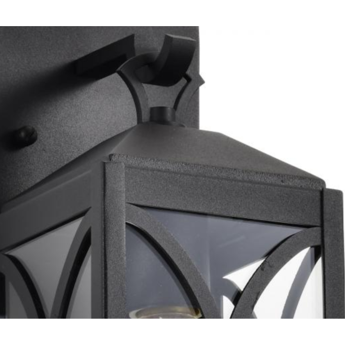 Nuvo 60-8121 Oaklyn; 1 Light Small Wall Lantern; Matte Black with Clear Glass