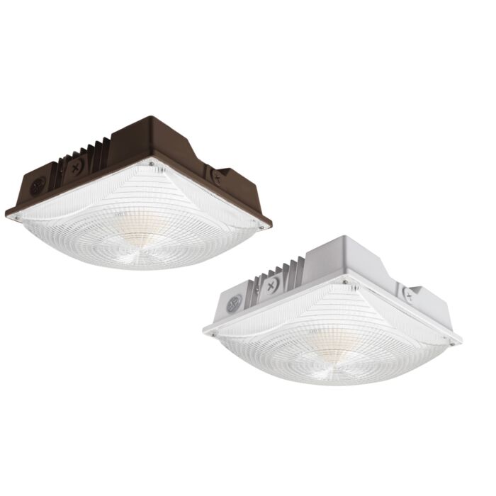 Sylvania 61310- CANOPYS4B/075UNVD8SC2/G5/BZ 10" Square Bronze Canopy 75W