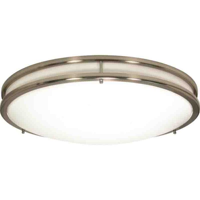 Nuvo 62-1635 Glamour LED 10 inch; Flush Mount Fixture; Brushed Nickel Finish; CCT Selectable 3K/4K/5K