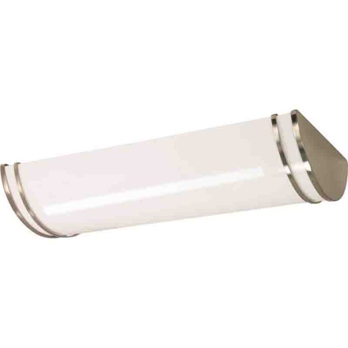 Nuvo 62-1639 Glamour LED 25 inch; Linear Flush Mount Fixture; Brushed Nickel Finish; CCT Selectable 3K/4K/5K