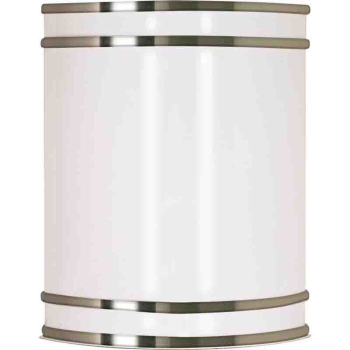 Nuvo 62-1645 Glamour LED 9 inch; Wall Sconce; Brushed Nickel Finish; CCT Selectable 3K/4K/5K