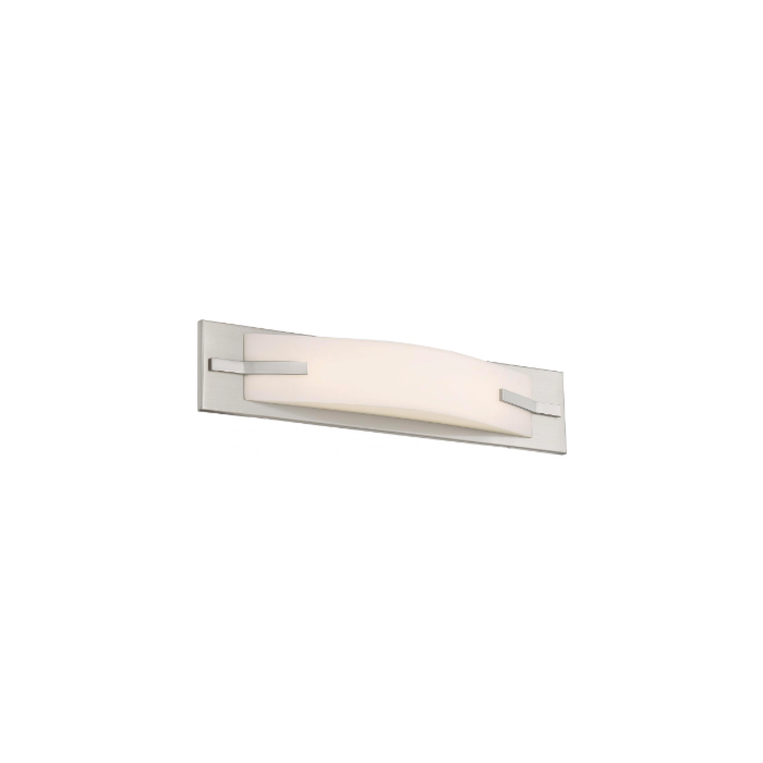 Nuvo 62-1081 Bow - 20" LED Vanity with White Acrylic Diffuser - Brushed Nickel Finish