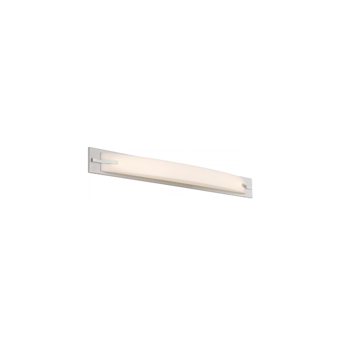 Nuvo 62-1083 Bow - 43'' LED Vanity with White Acrylic Diffuser - Brushed Nickel Finish