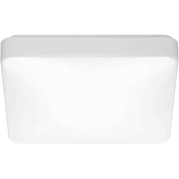 Nuvo 62-1098 14" Flush Mounted LED Light Fixture; Square shape; With Occupancy Sensor; White Finish; 120 Volts *DISCONTINUED*