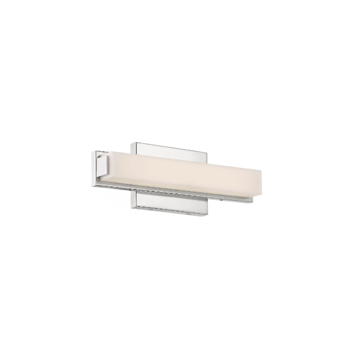 Nuvo 62-1101 Slick - 13" LED Vanity with White Acrylic Diffuser - Polished Nickel Finish