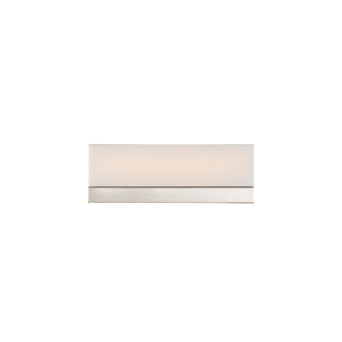 Nuvo 62-1327 Jackson - 12" LED Vanity with White Acrylic - Brushed Nickel Finish