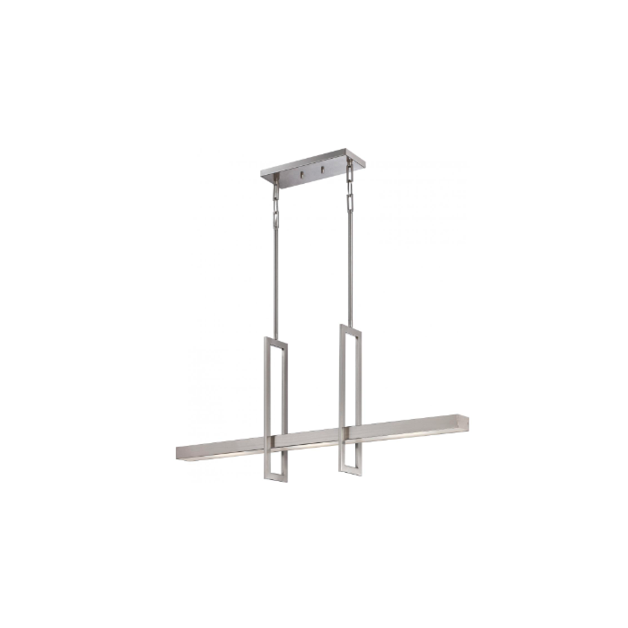 Nuvo 62-136 Frame - LED Island Pendant - Brushed Nickel Finish