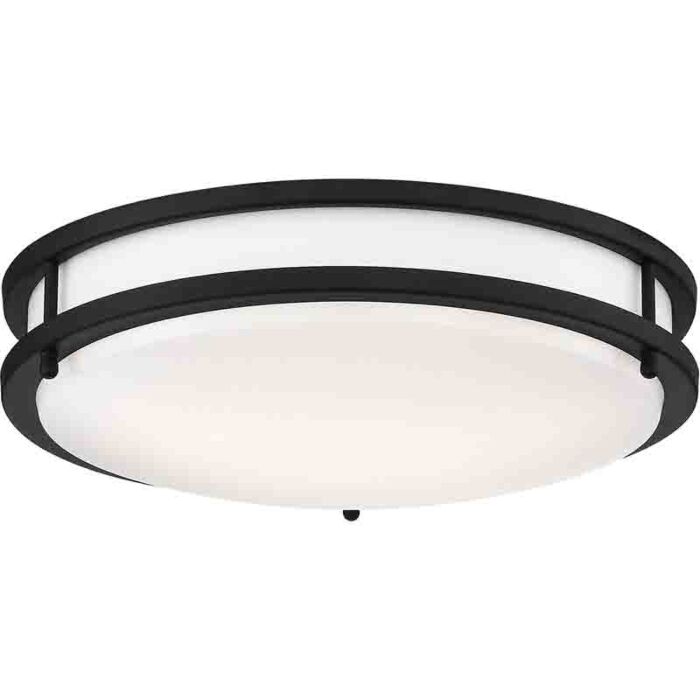 Nuvo 62-1736 Glamour LED 14 inch; Flush Mount Fixture; Black Finish; CCT Selectable 3K/4K/5K