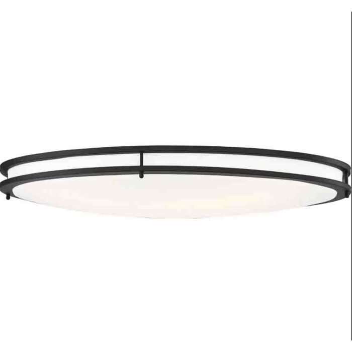 Nuvo 62-1741 Glamour LED 32 inch; Flush Mount Fixture; Oval Shape; Black Finish; CCT Selectable 3K/4K/5K