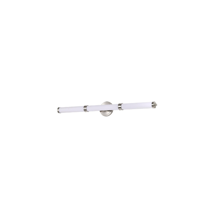 Nuvo 62-1536 Kagen Large Vanity; LED; Brushed Nickel Finish; White Acrylic Lens