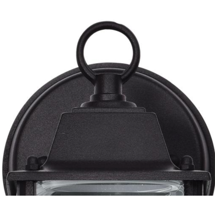 Nuvo 62-1571 8 Watt; 3000K; LED Cube Lantern; Black Finish; Clear Beveled Glass