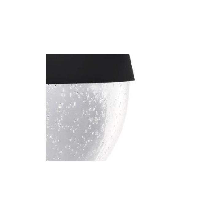 Nuvo 62-1616 Atmosphere; 6W LED; Medium Wall Lantern; Matte Black with Clear Seeded Glass
