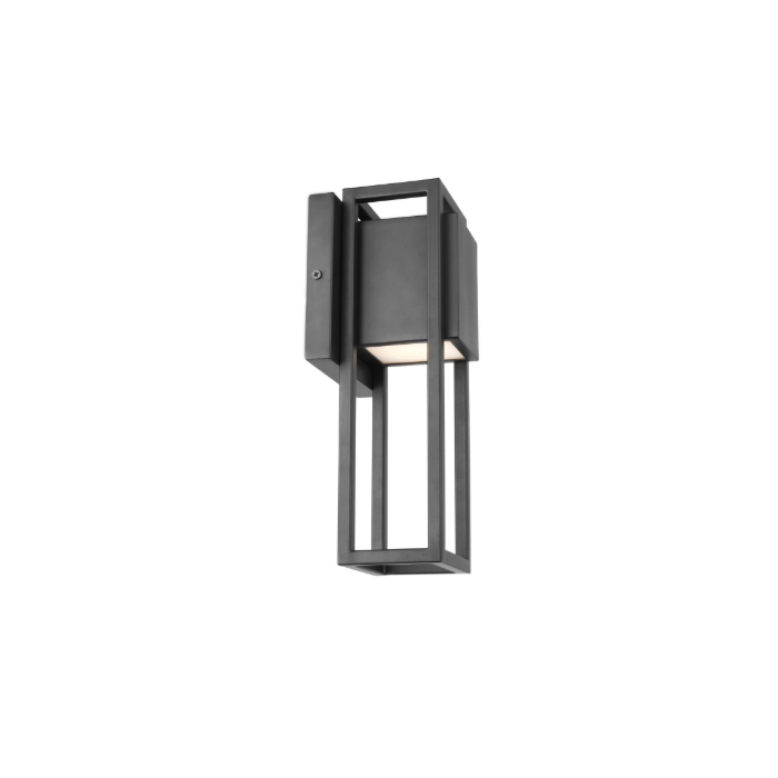 Nuvo 62-1653 Supreme; 10W LED; Small Wall Lantern; Matte Black Finish