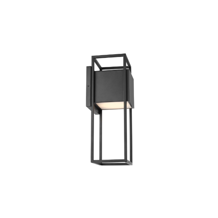 Nuvo 62-1655 Supreme; 18W LED; Large Wall Lantern; Matte Black Finish