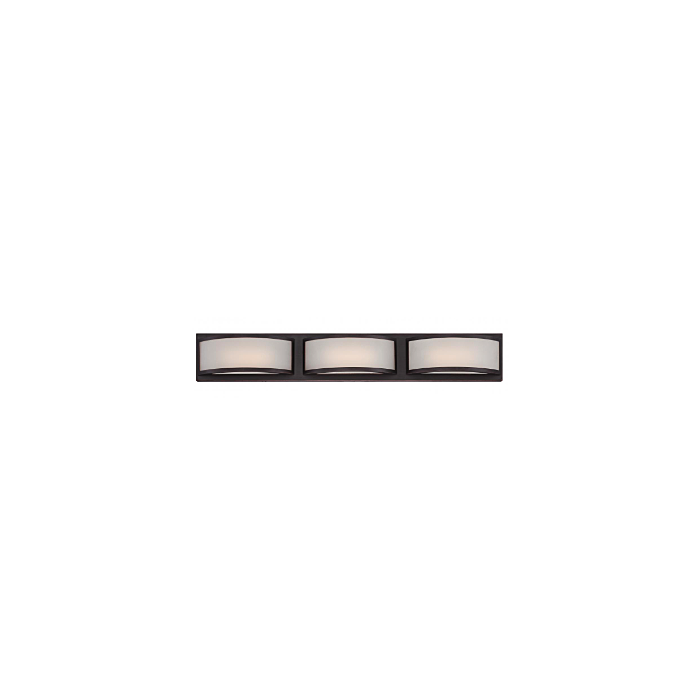 Nuvo 62-316 Mercer - (3) LED Wall Sconce with Frosted Glass - Georgetown Bronze Finish