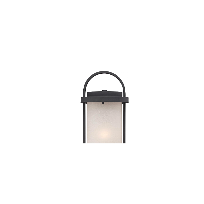 Nuvo 62-654 Willis - LED Post Lantern with Antique White Glass - Textured Black Finish