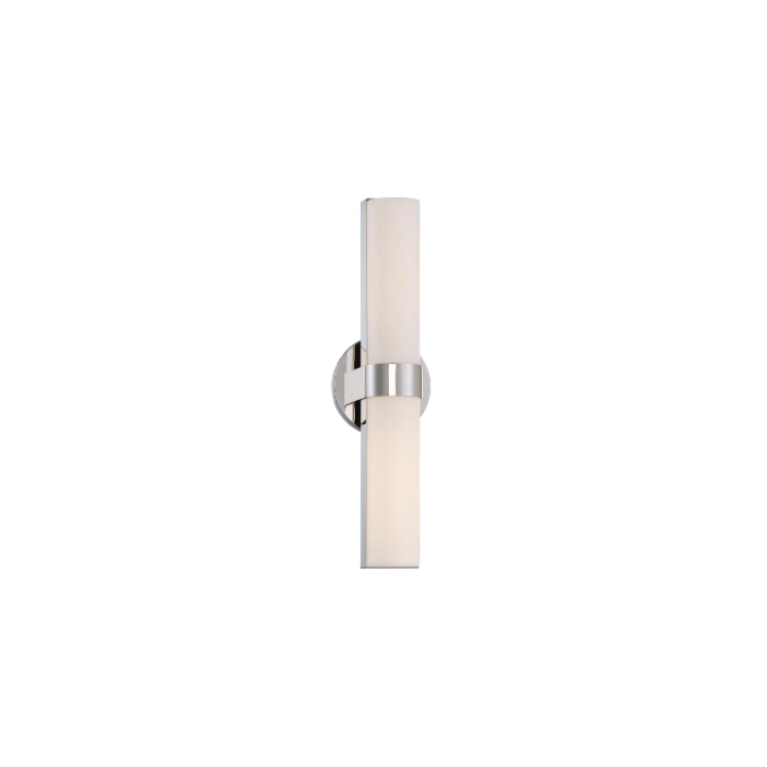 Nuvo 62-722 Bond - Double LED Vanity with White Acrylic Lens - Polished Nickel Finish