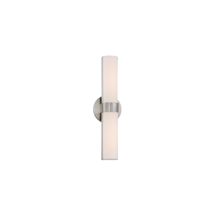 Nuvo 62-732 Bond - Double LED Vanity with White Acrylic Lens - Brushed Nickel Finish Finish