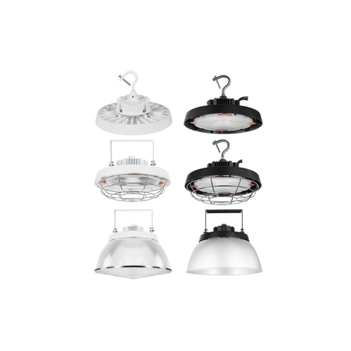 Sylvania 63043 - LED Highbay UFO, 100W, 120-347V, Dimmable, 5000K, BlackFinish